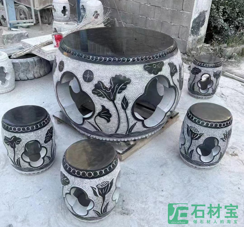 青石石桌椅
