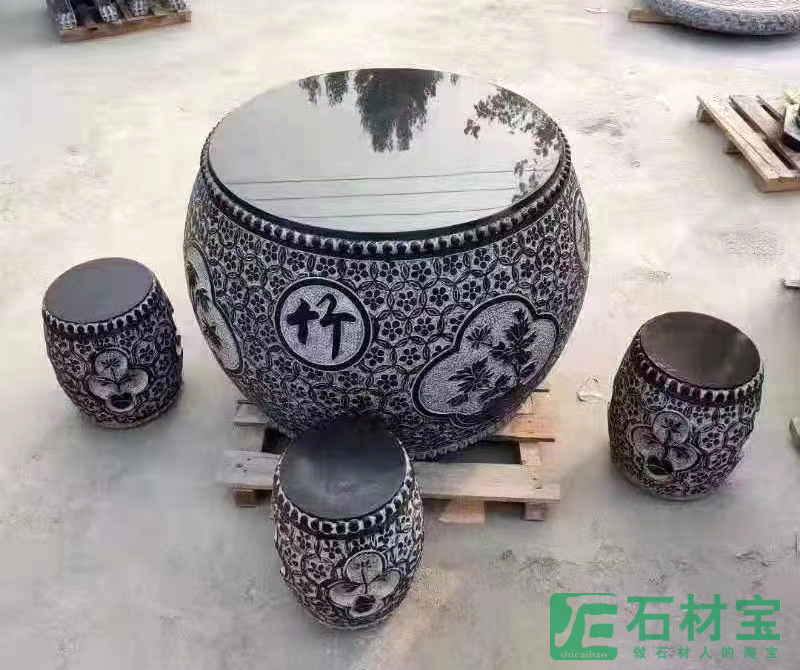 青石石桌椅
