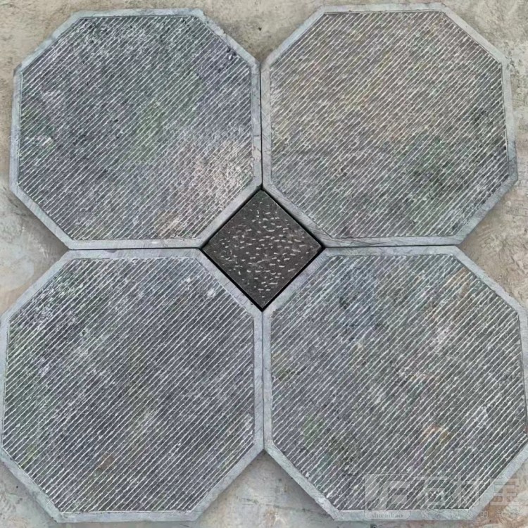 青石地铺石