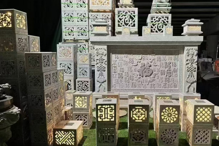 芝麻白石灯笼