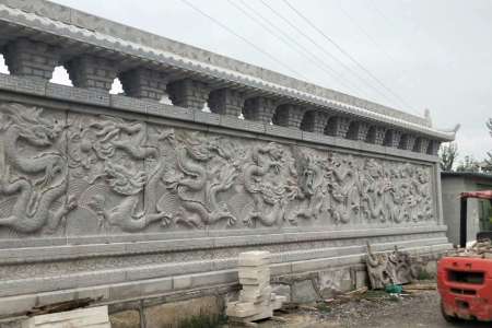 青石九龙壁浮雕壁画
