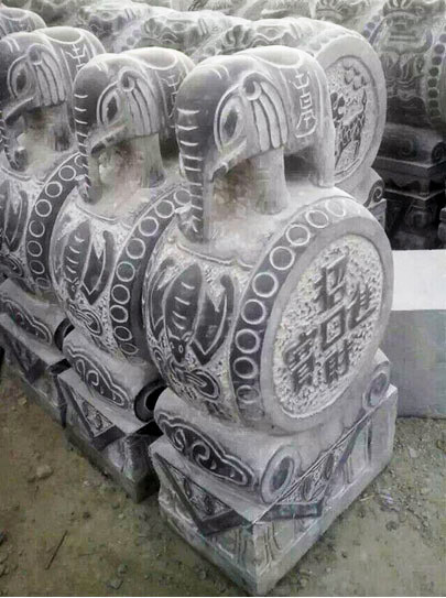 仿古抱鼓石雕