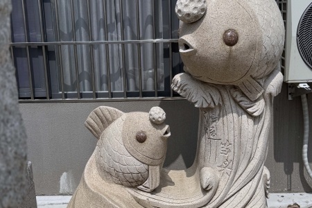 石雕锦鲤