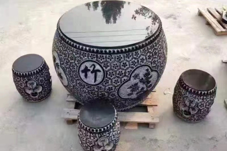 青石石桌椅
