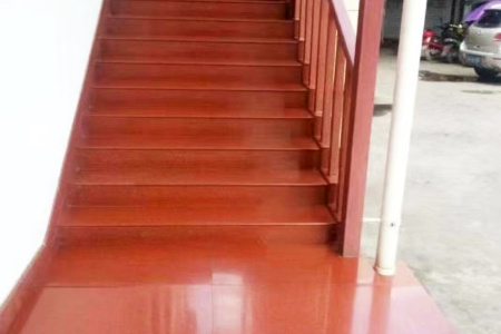 中国红四川红楼梯
