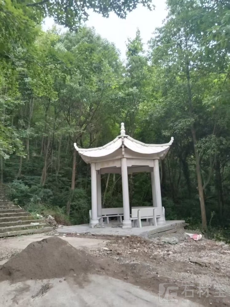 凉亭 石亭 长廊 