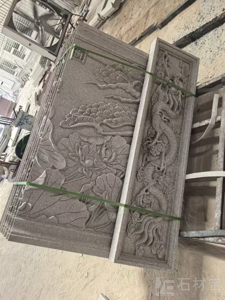 老矿虾红浮雕