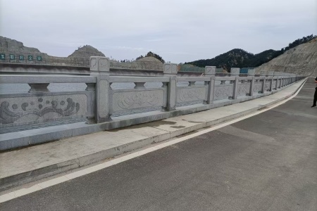 石栏杆 芝麻白花岗岩石栏杆