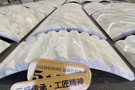 大理石圆柱罗马柱弧形板双弧板南斯拉夫白爵士白雅士白水晶白酒店大堂别墅整石外墙