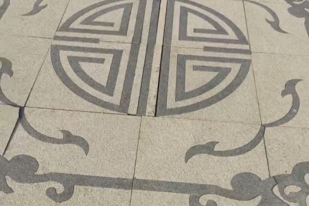 黄金麻地铺拼花