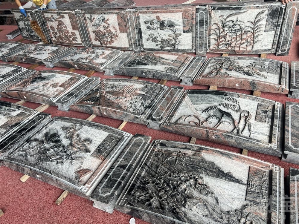 三峡红(幻彩红)雕刻