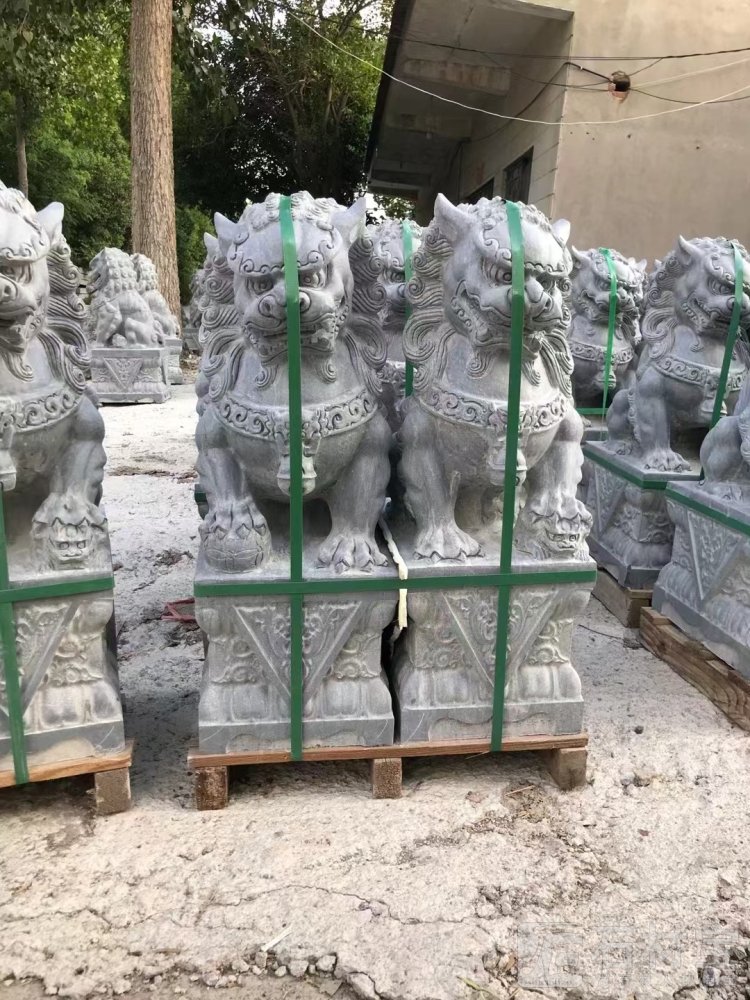青石石狮子 花岗岩石狮子 汉白玉石狮子支持定制