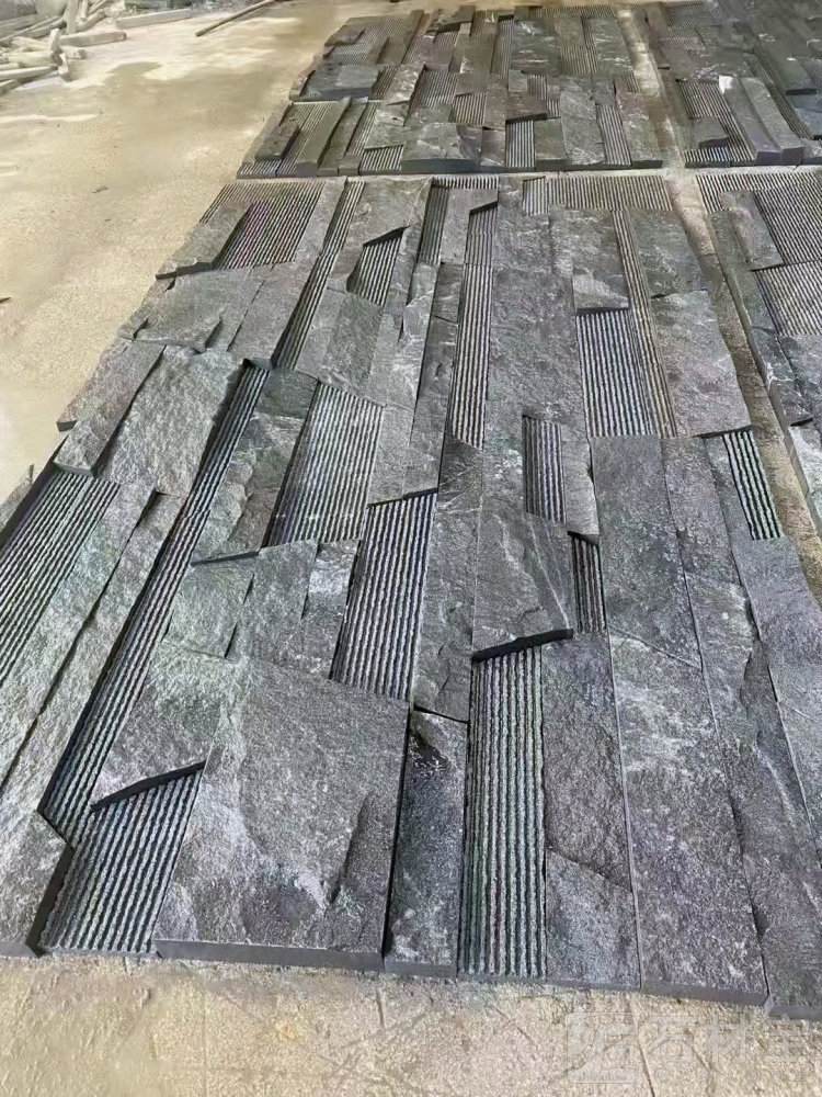 芝麻黑自然面背景墙