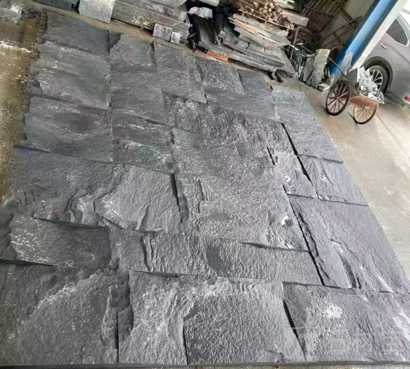 章丘黑自然面背景墙