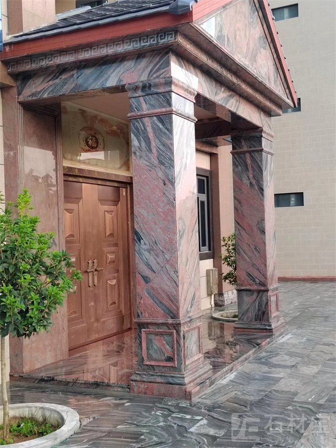 三峡红(幻彩红)门柱