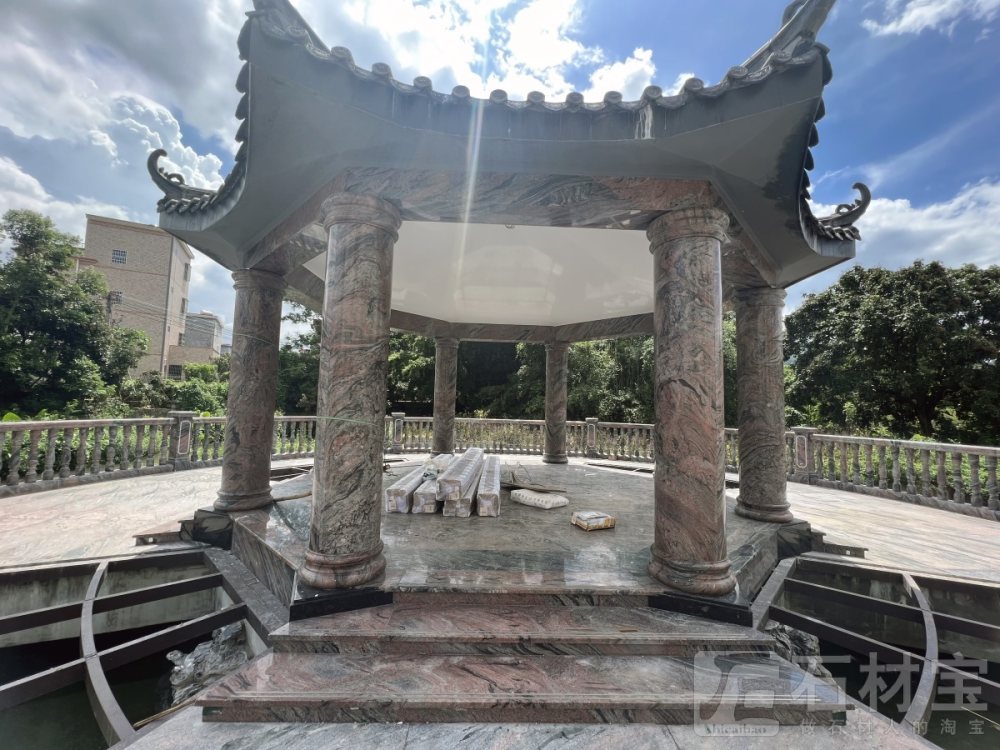 三峡红(幻彩红)石亭