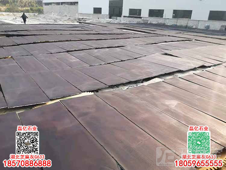 便宜石材G633染板染黑板可代替中国黑蒙古黑花岗岩