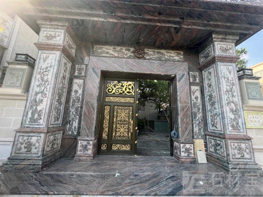 三峡红(幻彩红)门柱