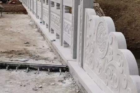 石栏杆 池塘围栏 桥梁护栏