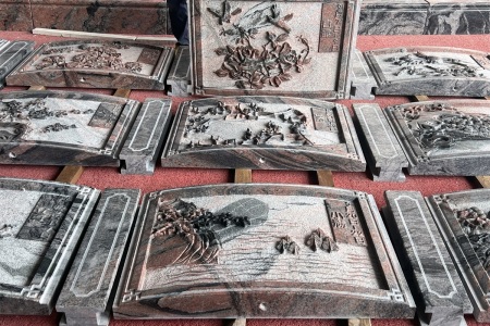 三峡红(幻彩红)雕刻