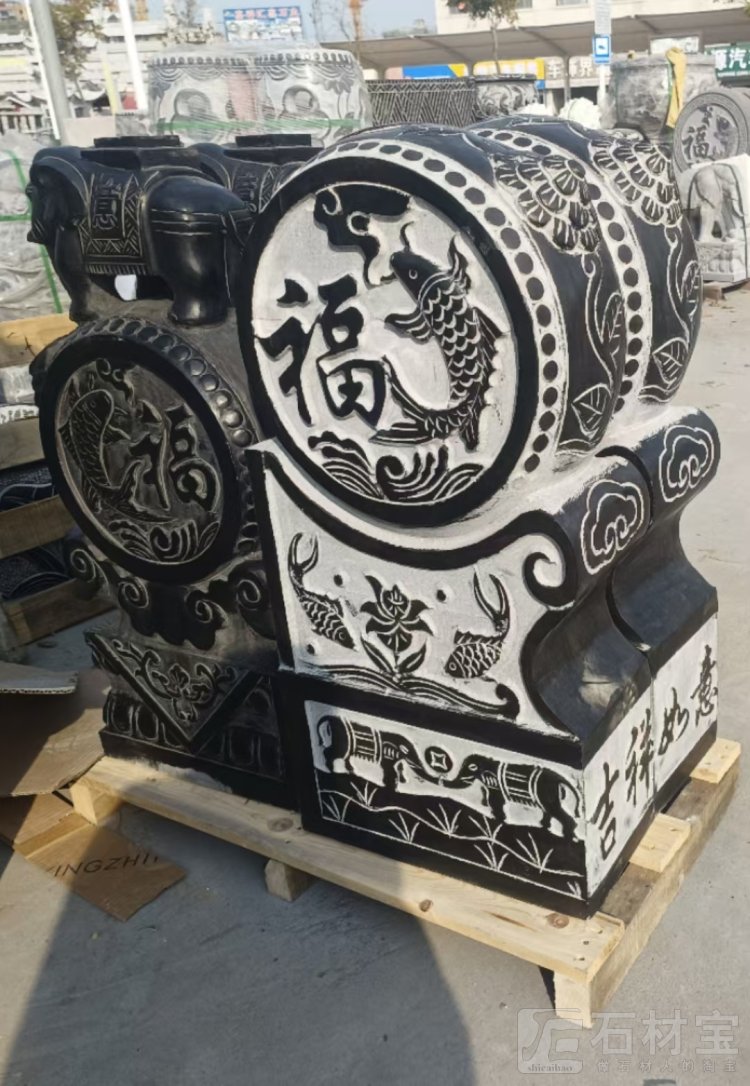 青石抱鼓石