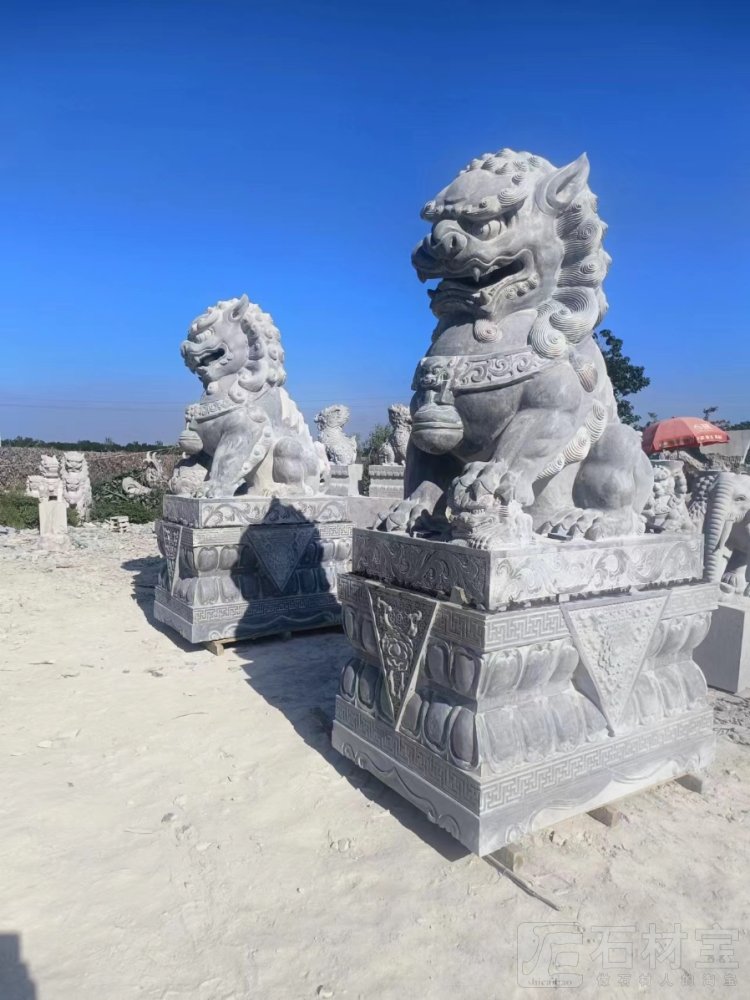 石狮子 动物雕塑