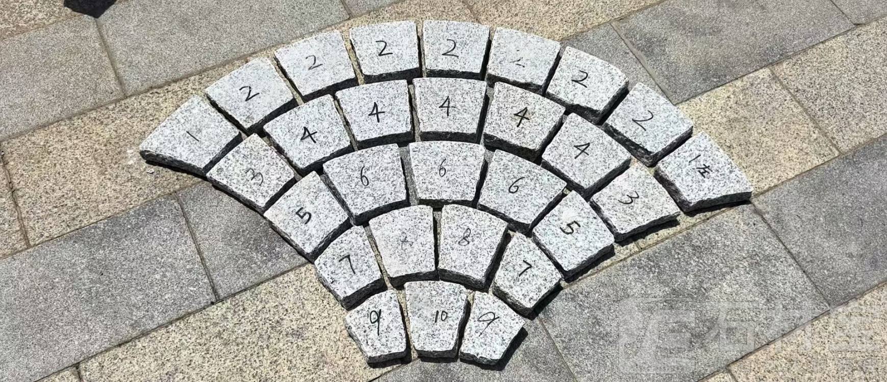 芝麻白冰裂纹马蹄石