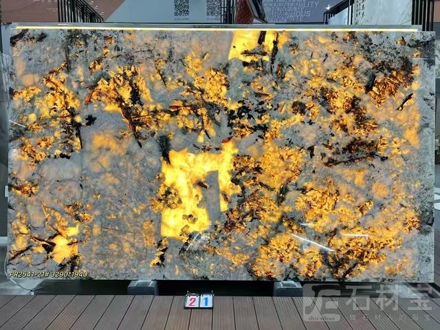 奢石 雪山兰 背景墙