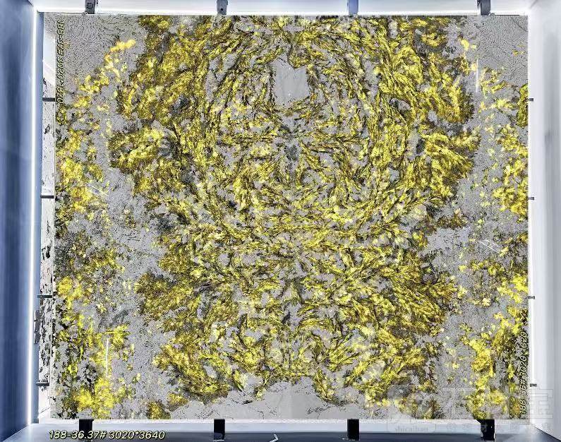 奢石孔雀开屏 背景墙