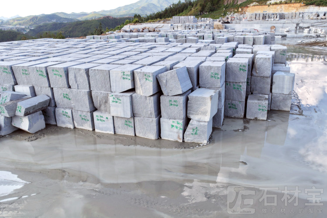 兴国芝麻灰荒料