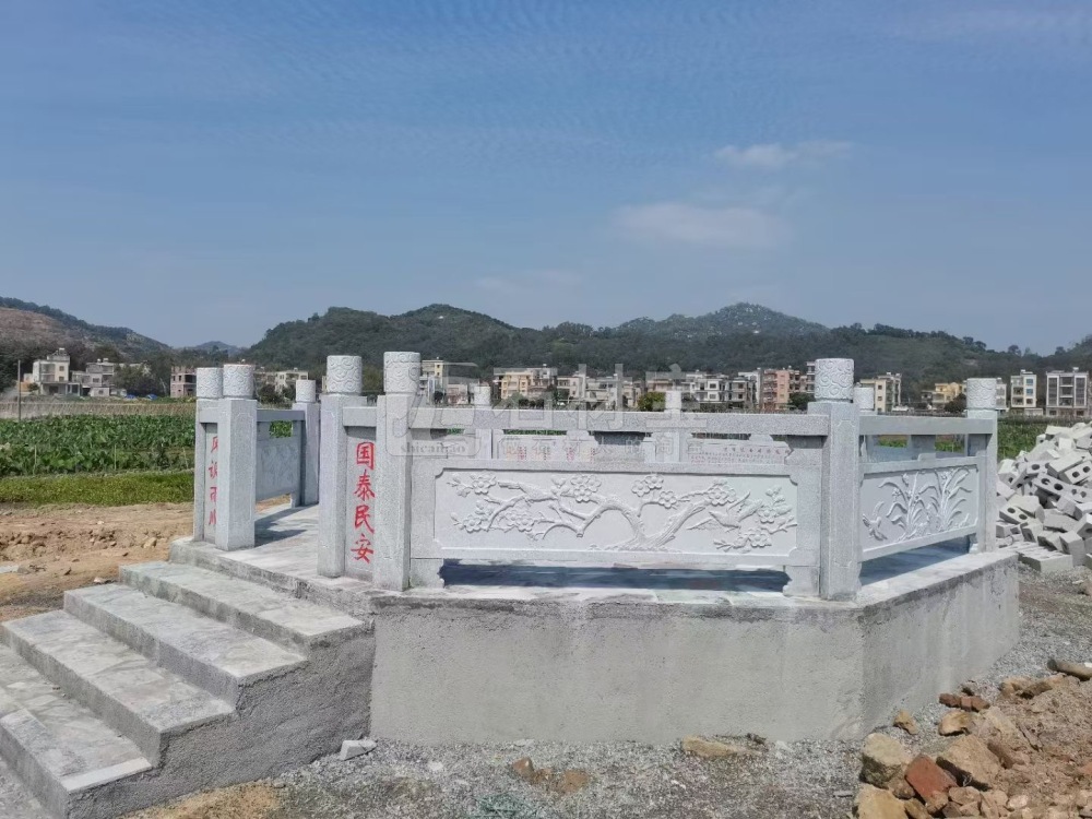 芝麻白八挂井支持定制图案设计