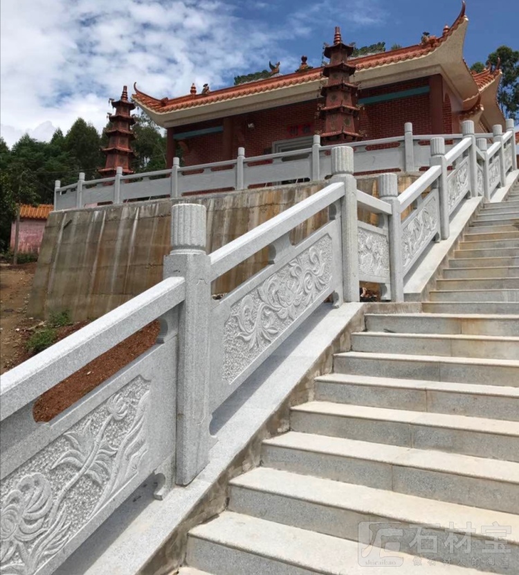 廉江芝麻白G603定制雕刻栏杆