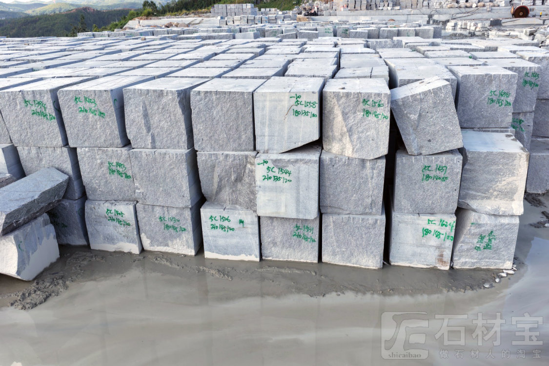 兴国芝麻灰荒料