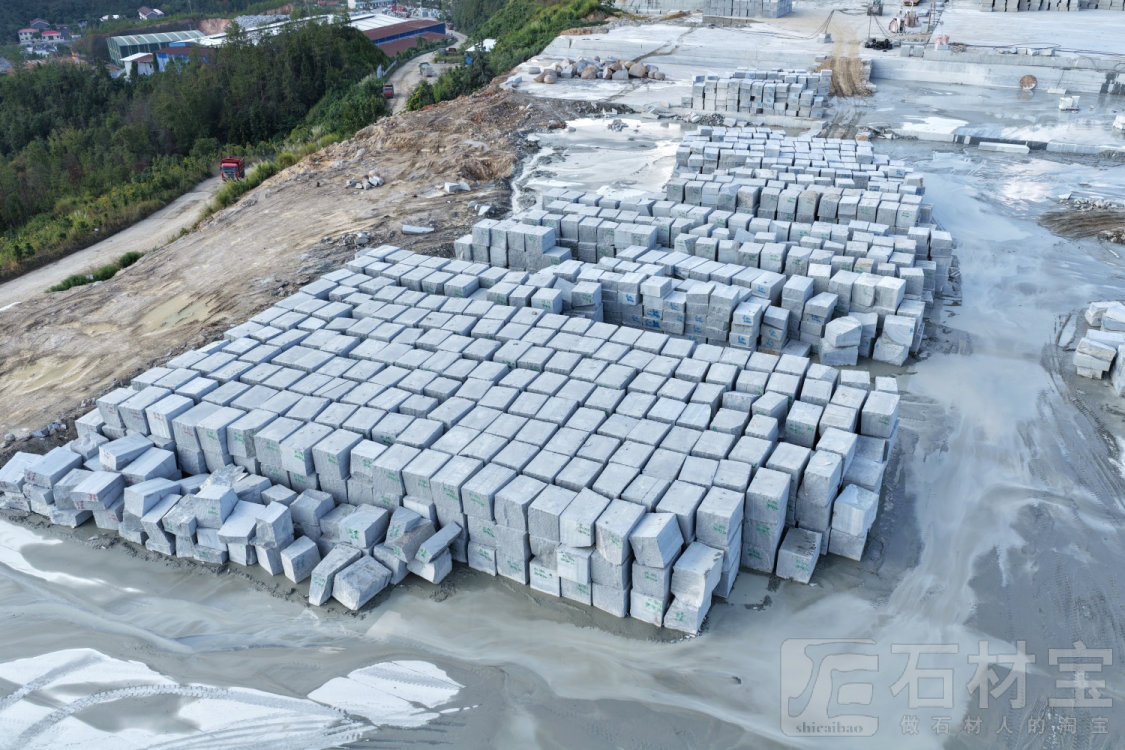 兴国芝麻灰荒料