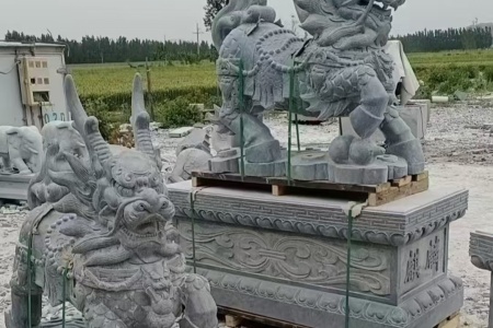 石雕麒麟 13963761592