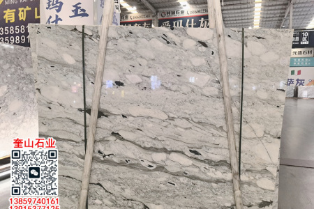 轻奢宝格丽绿大理石洗手台面 卫生间浴室柜定制台面板