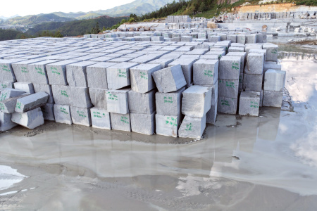 兴国芝麻灰荒料