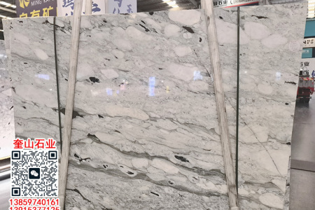 高端宝格丽绿天然大理石背景墙 奢华别墅客厅电视墙定制