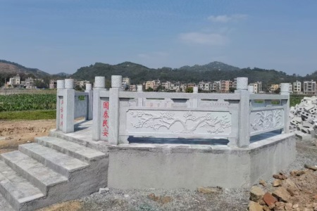 芝麻白八挂井支持定制图案设计