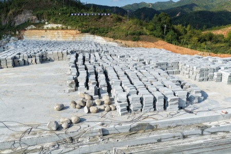 兴国芝麻灰荒料