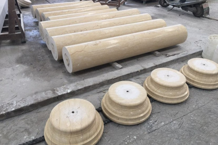 亚洲米黄实心柱