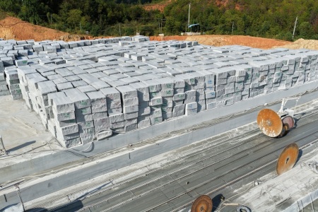 兴国芝麻灰荒料