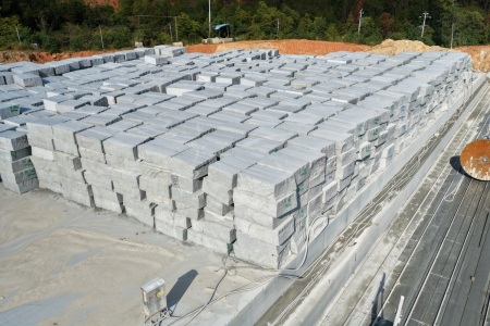 兴国芝麻灰荒料