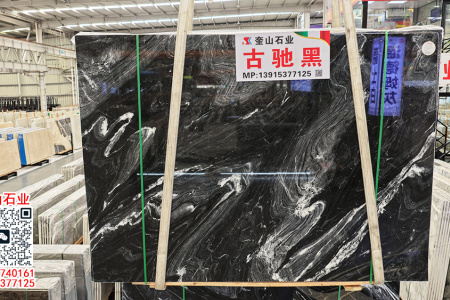 古驰黑、威尼斯黑天然大理石楼梯石 防滑工程楼梯踏步板