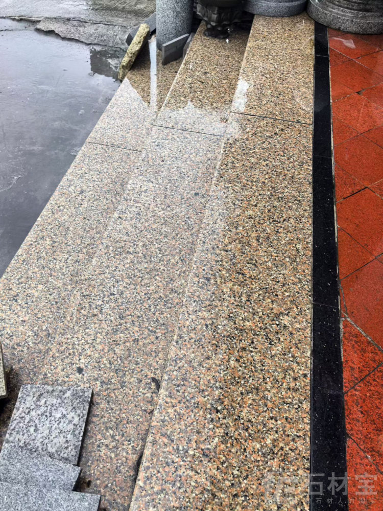 五莲红台阶石