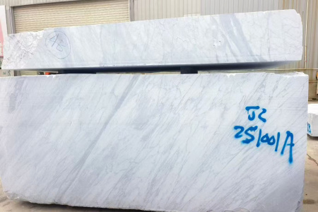 细纹雪花白荒料