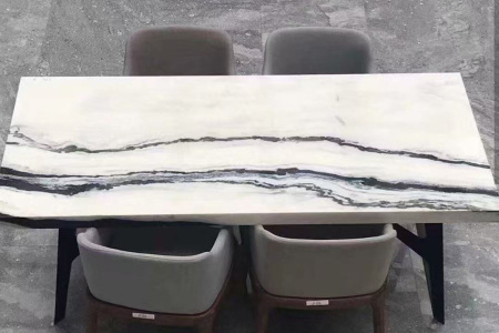 熊猫白石桌