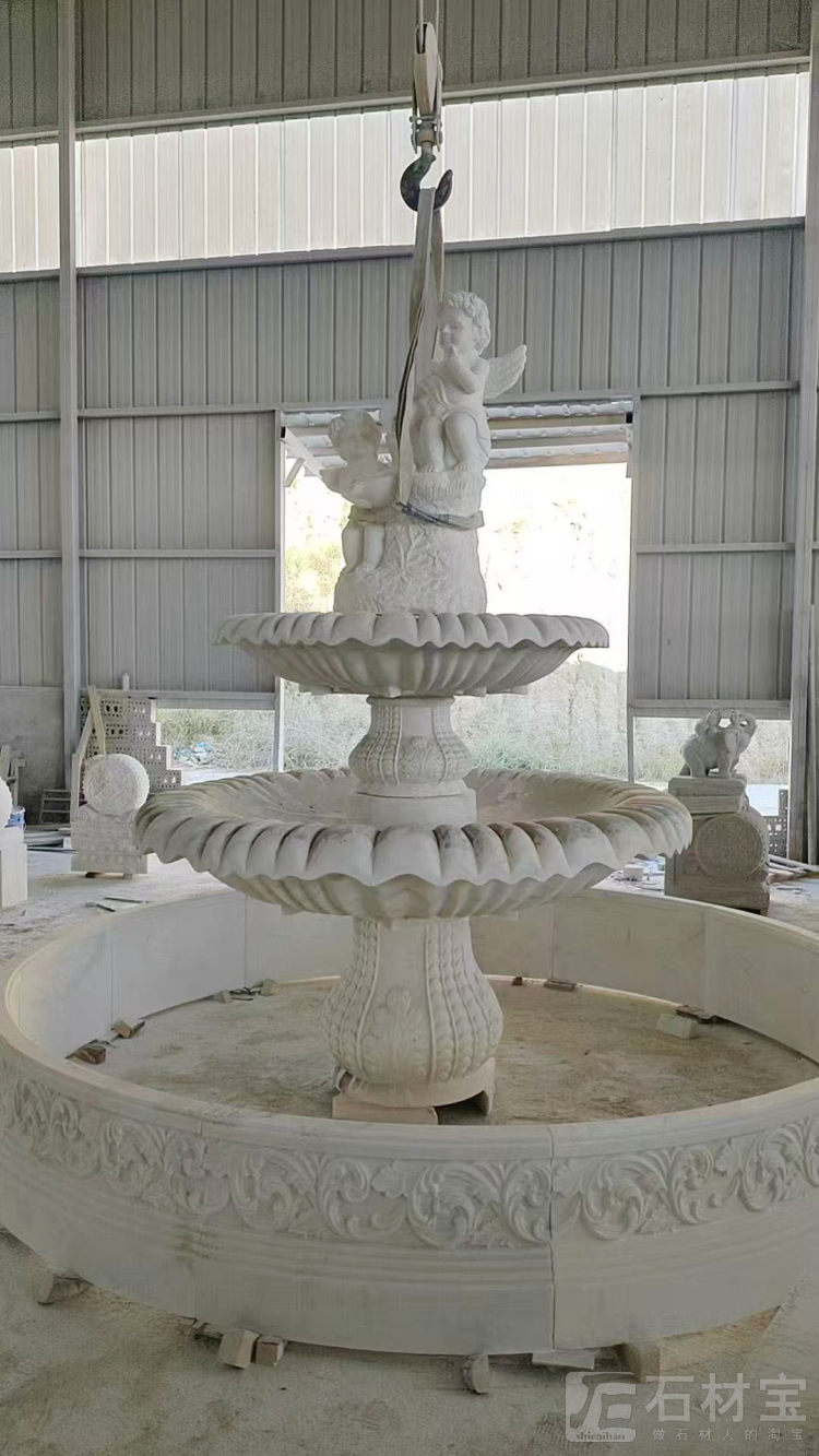 汉白玉喷水池