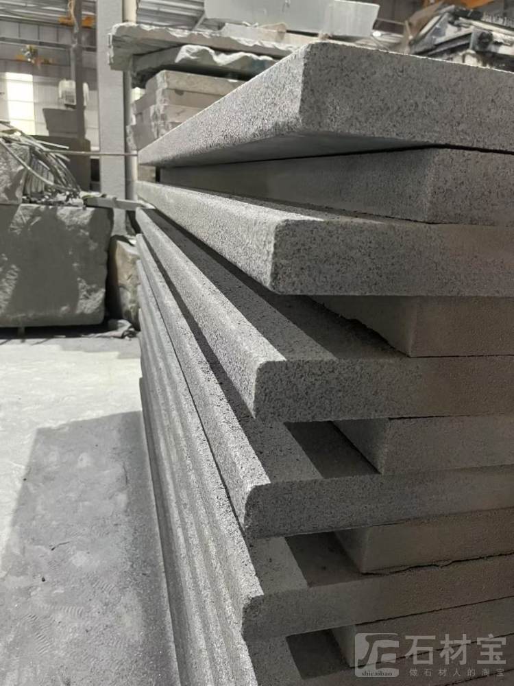 G654长泰芝麻黑进出口台阶火烧加工