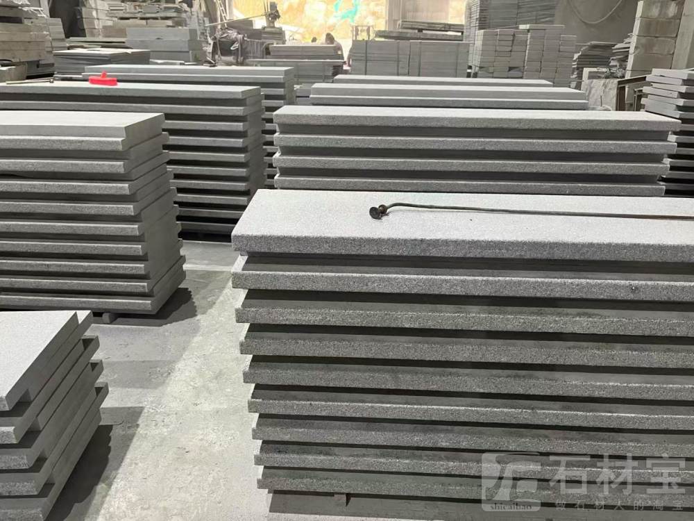 G654长泰芝麻黑进出口台阶火烧加工